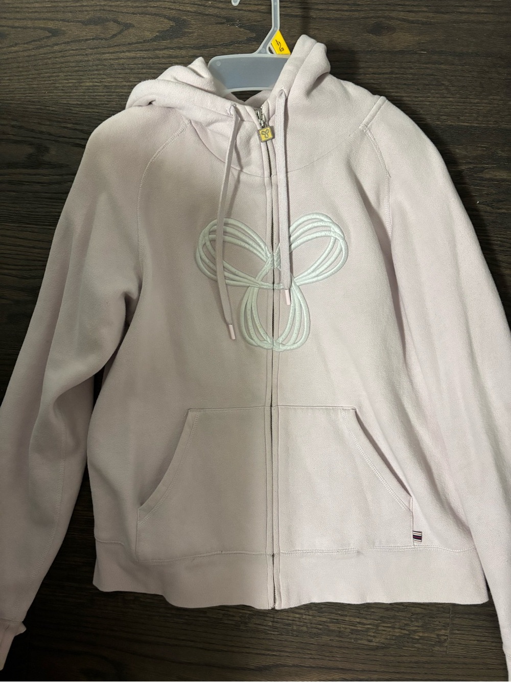 Aritzia Light Pink Zip-Up Hoodie Jacket